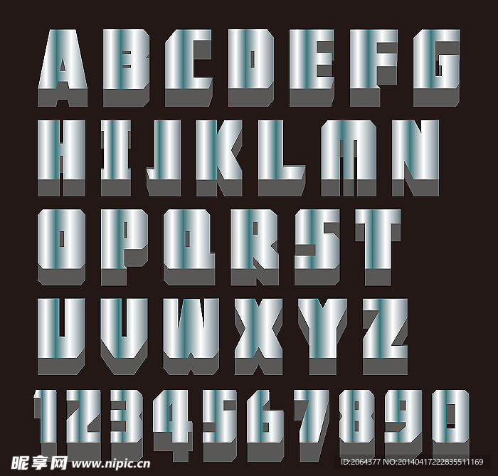 立体字母