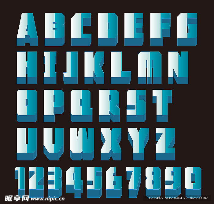立体字母