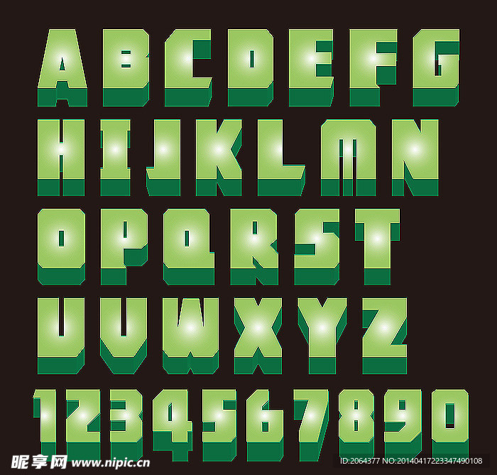 立体字母