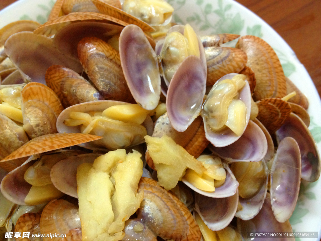 炒花甲 花甲螺 特写