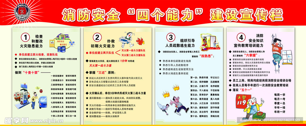 防火四个能力