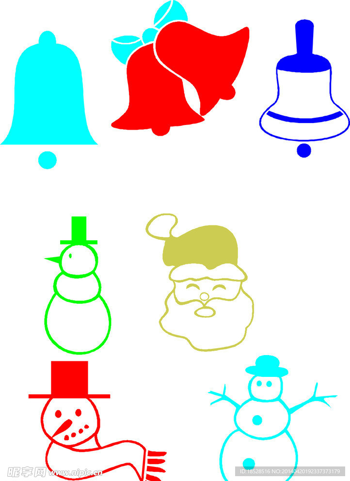 圣诞铃铛雪人