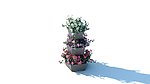 花篮 花模型