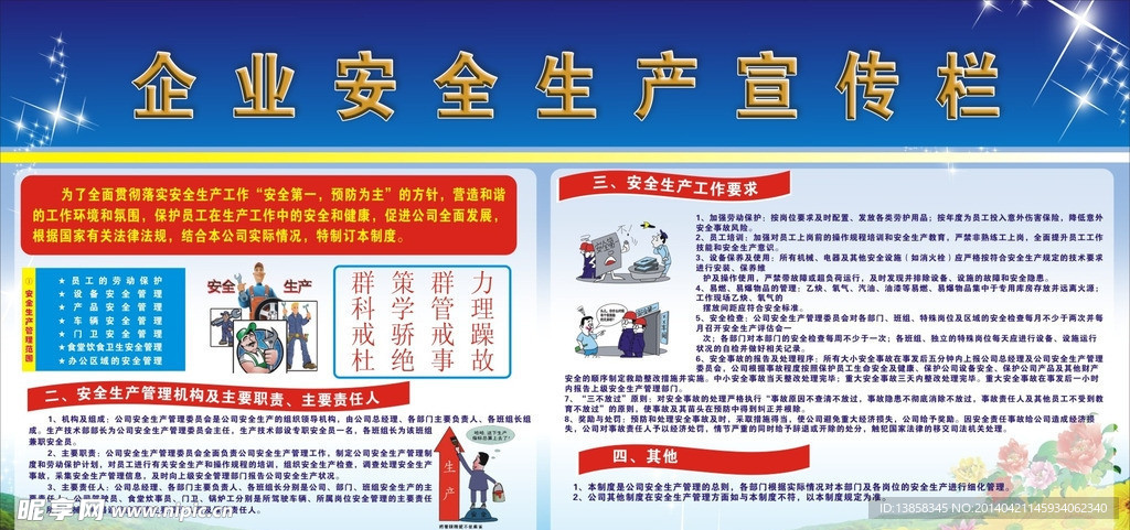 安全生产宣传栏