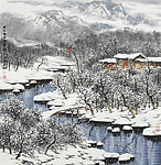 山居暮雪