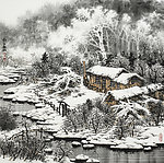 山居雪霁