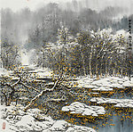 深秋暮雪
