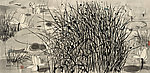草荷 吴冠中 装饰画