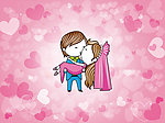亲吻男女