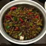 酸豆角肉末