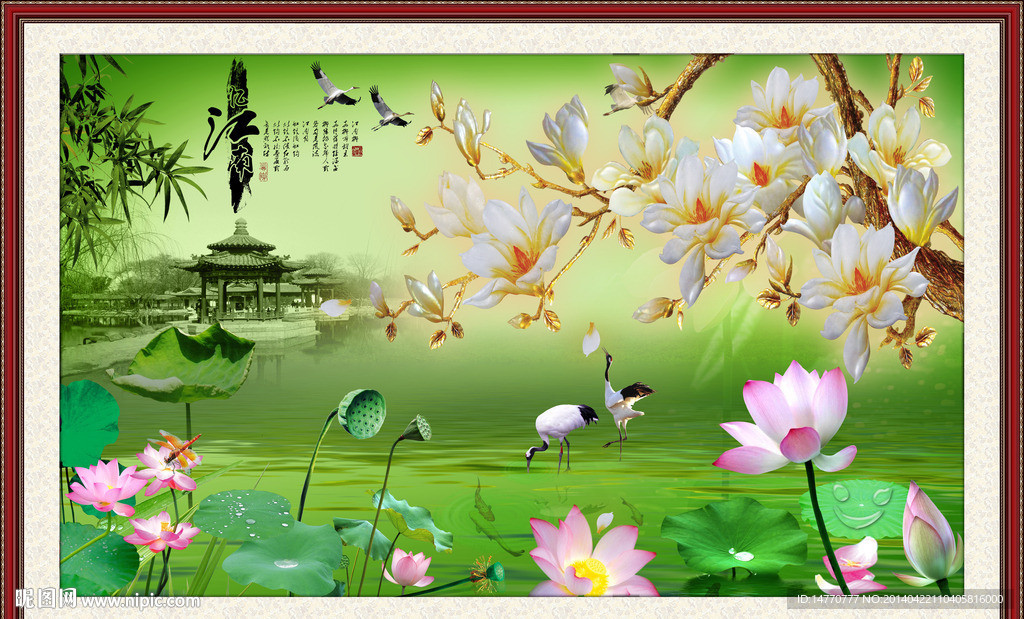 荷花图