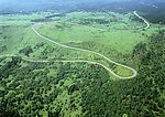 山间公路俯视