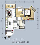 样板房彩色平面