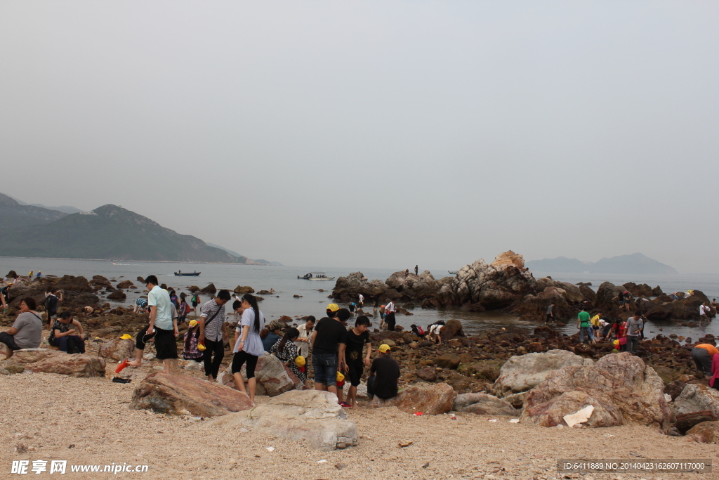 海岸游玩