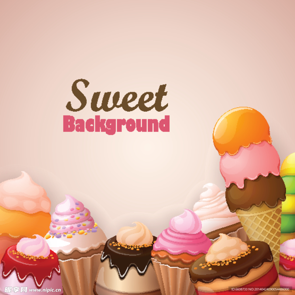 甜点背景