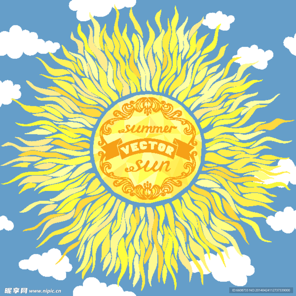 太阳阳光光线设计