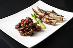 腊田鸡拼腊鱼尾