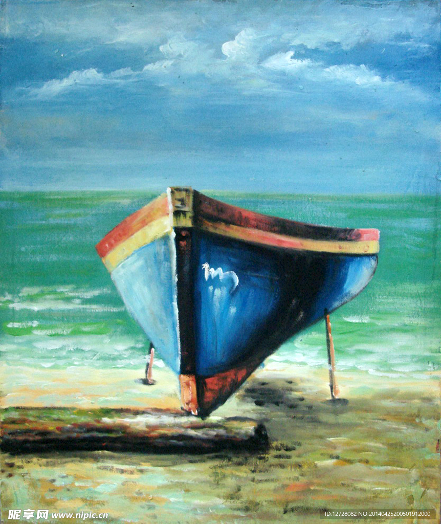 沙滩 船