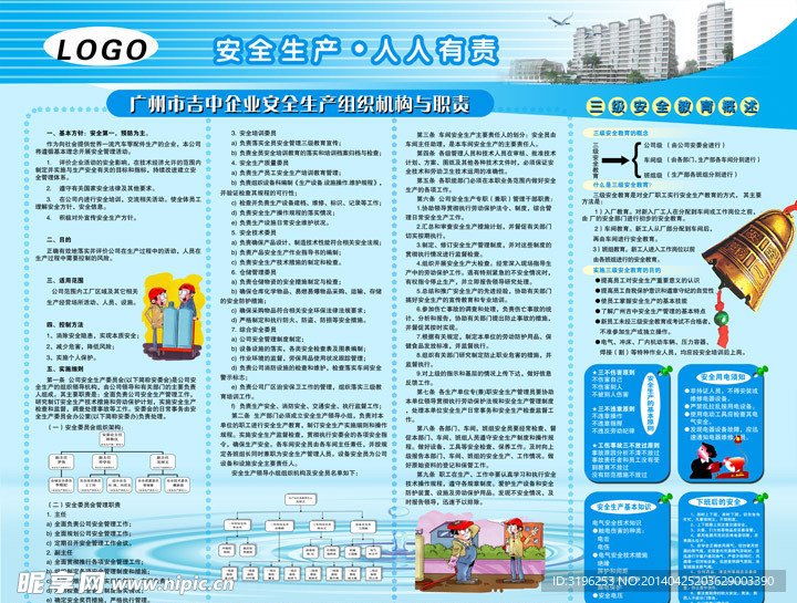 安全生产规章制展板