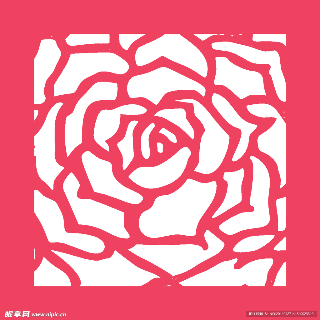 玫瑰 雕刻 镂空花纹