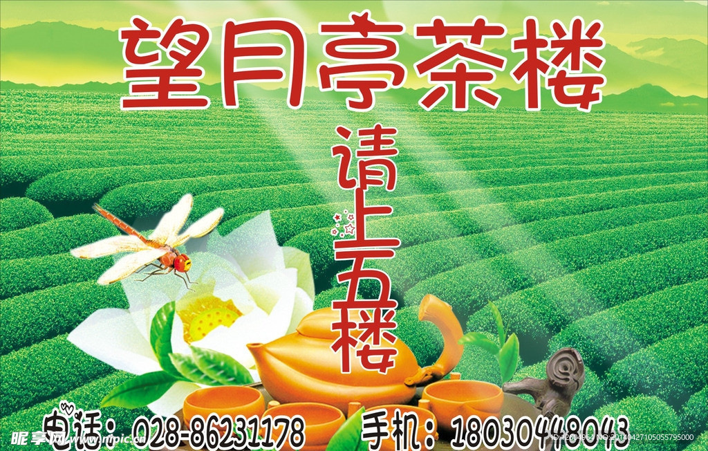 茶楼海报
