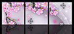 烂漫粉花 无框画