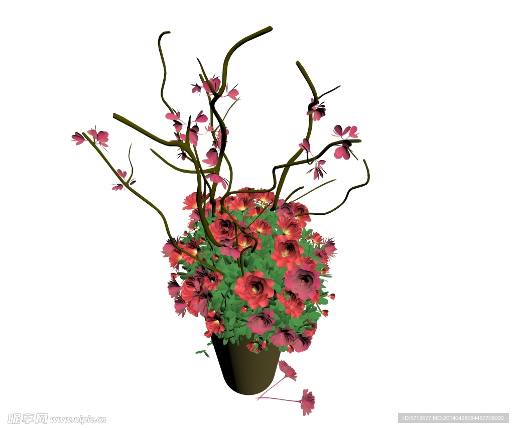 鲜花效果图