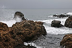 浪花礁石