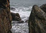 礁石海浪