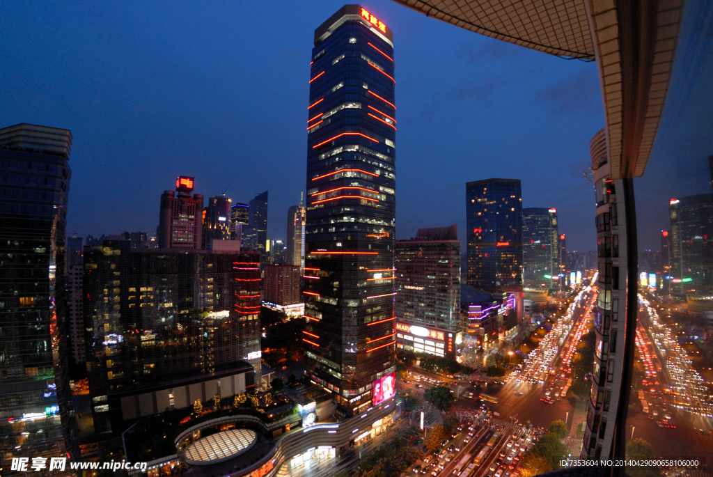 广州天河路之夜