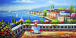 欧美风情油画