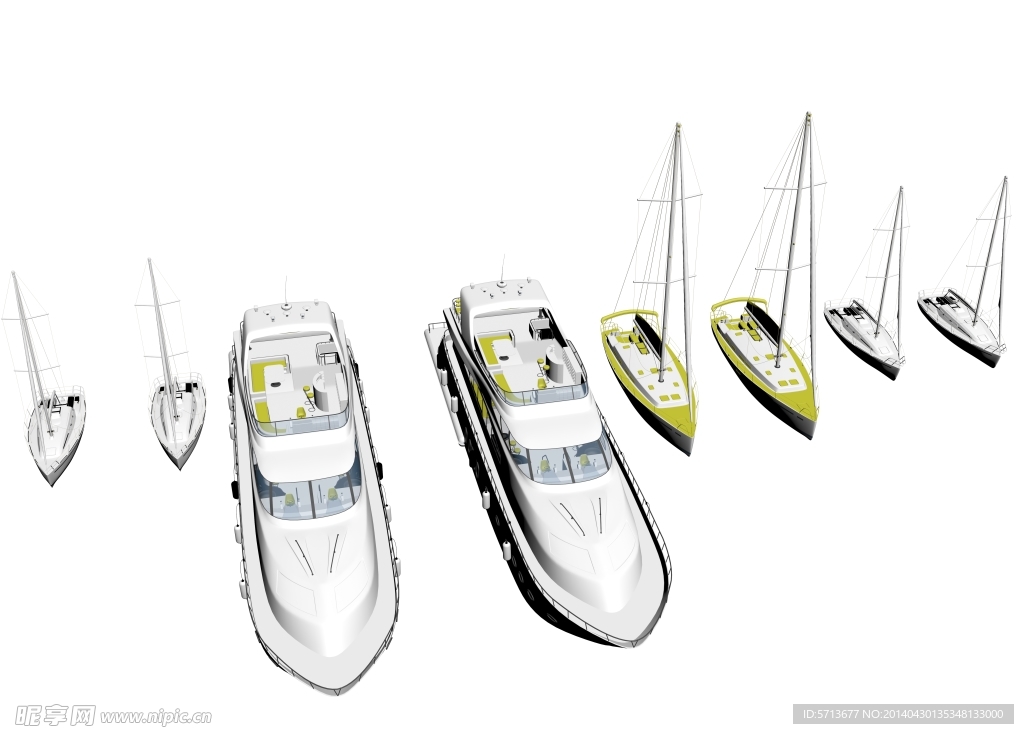 游艇效果图