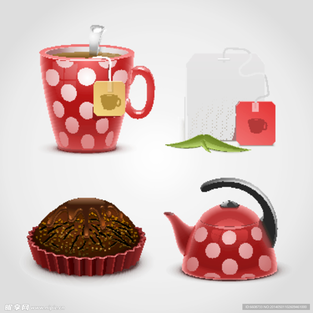茶壶茶杯ICON图标