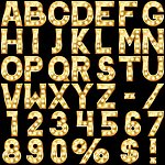 灯光字母