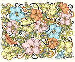花纹背景绚丽花纹