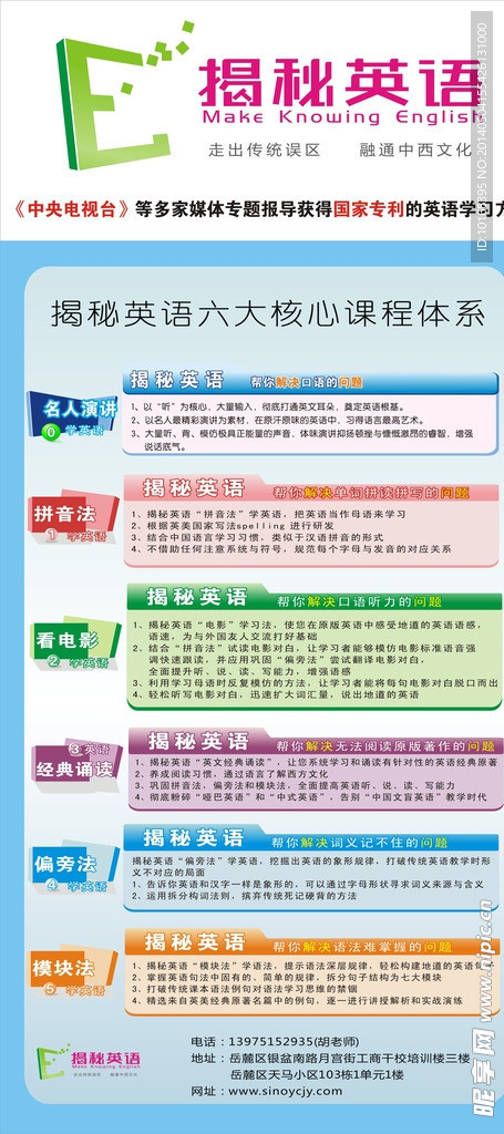 揭秘英语六大课程简介