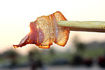 阳光下的五花肉