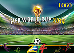 巴西世界杯足球海报
