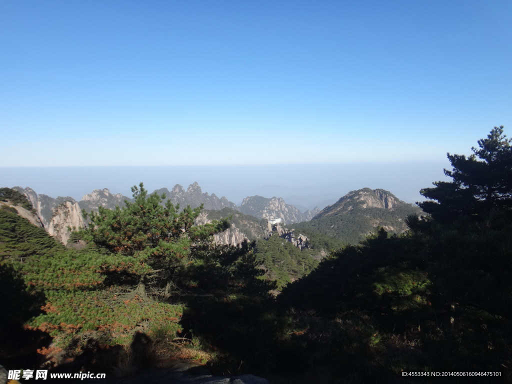 清晨黄山