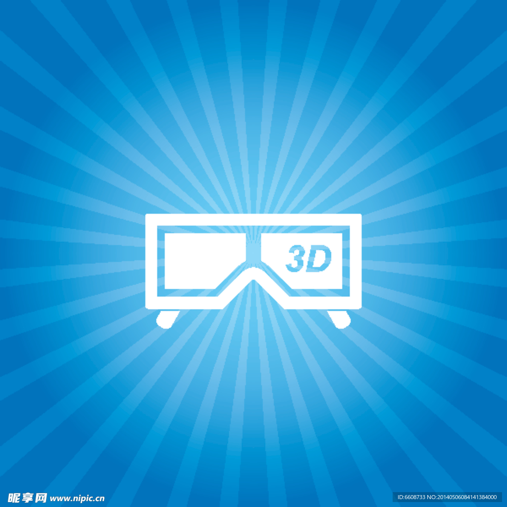 3D眼镜电影素材