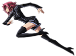 卡通女孩奔跑