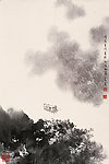 烟雨泛舟图
