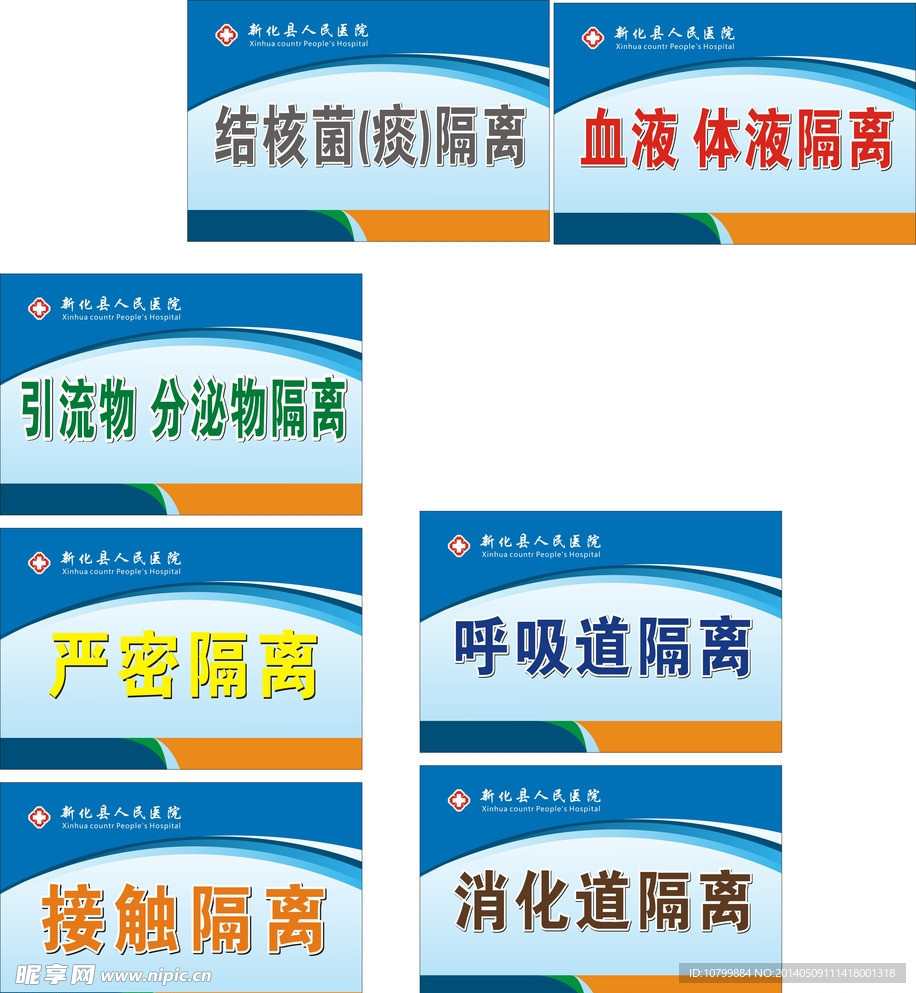 医院隔离牌