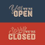 开业OPEN标志店招