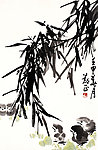 竹下小雏鸡