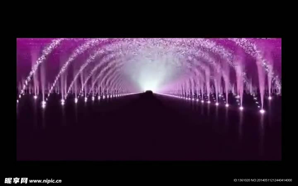 粒子星光隧道视频素材