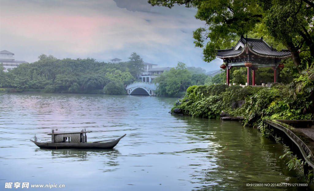 榕湖系舟亭