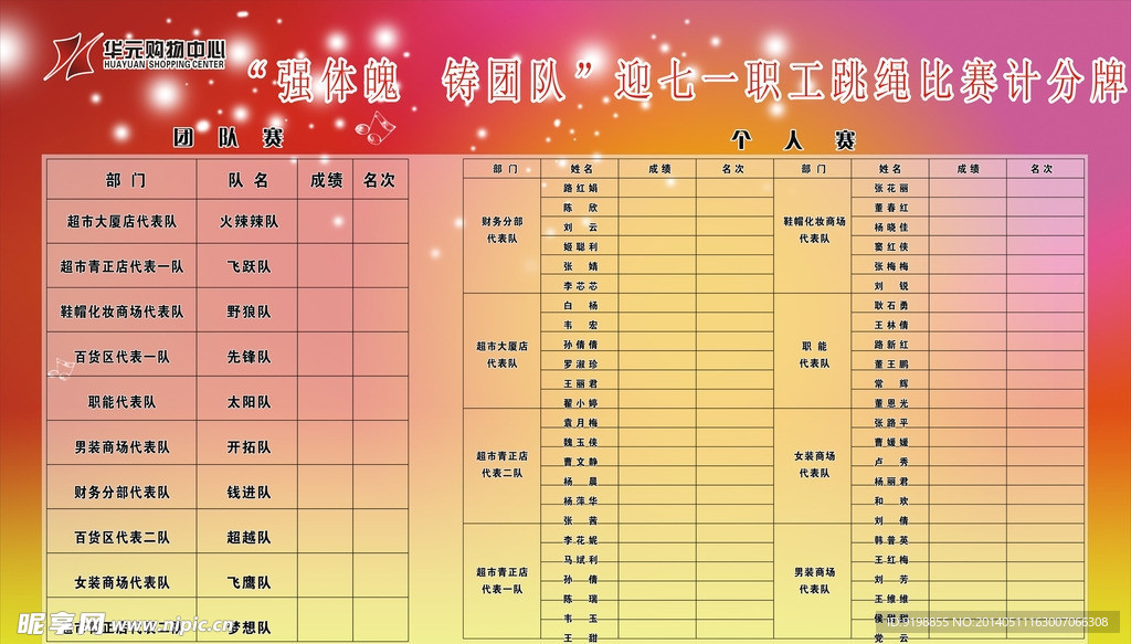 跳绳比赛记分牌