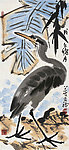 芭蕉鹭鸶图