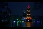 夜景宝塔视频素材